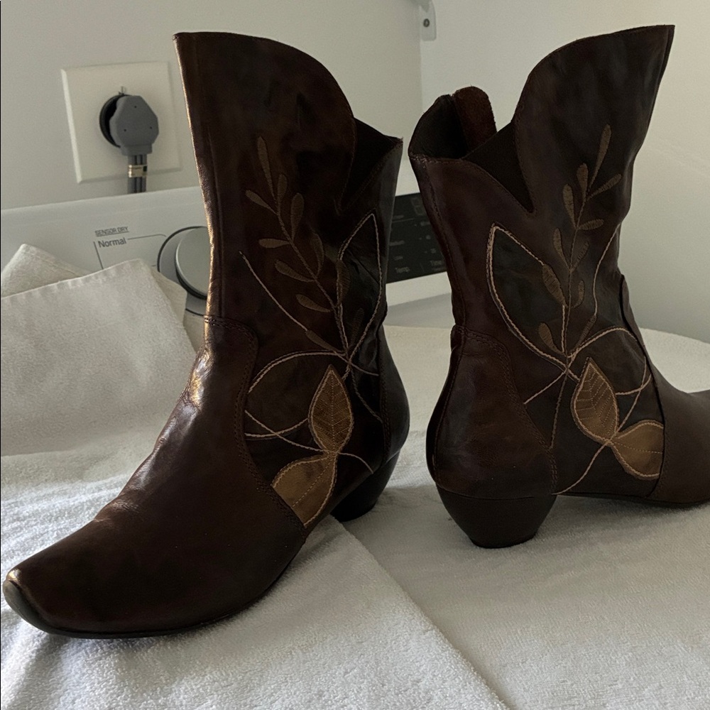 Think! Dark Brown Ankle Booties